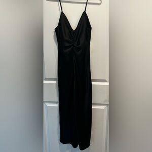 Zara satin black dress small